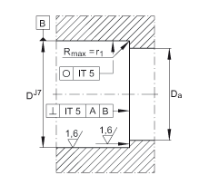 推力角接觸球軸承 ZKLN1034-2RS-PE, 增加公差，雙向，兩側(cè)唇密封