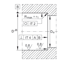 推力角接觸球軸承 ZKLN2052-2RS-2AP, 配對，雙向，兩側(cè)唇密封