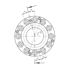 滾針/推力圓柱滾子軸承 ZARF75185-TV, 雙列，用于絲杠安裝