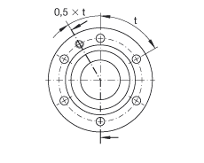 推力角接觸球軸承 ZKLF3590-2RS, 雙向，螺釘安裝，兩側唇密封