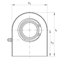 液壓桿端軸承 GF40-DO, 根據 DIN ISO 12 240-4 標準，帶焊接面，需維護