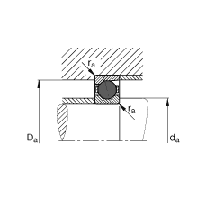 主軸軸承 HCB7003-E-T-P4S, 調(diào)節(jié)，成對或單元安裝，接觸角 α = 25°，陶瓷球，限制公差