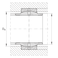 關(guān)節(jié)軸承 GE160-LO, 根據(jù) DIN ISO 12 240-1 標準，需維護